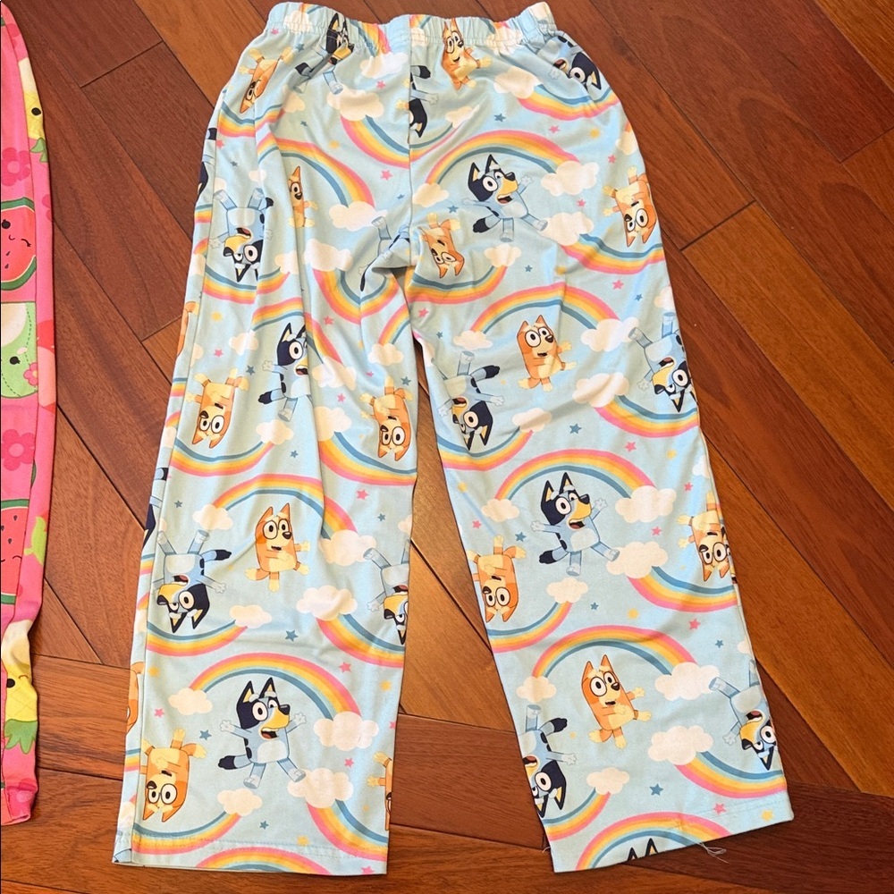 Kids Cartoon Pajama Set - Pink and Blue - Picture 14 of 14